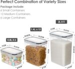 Vtopmart 24er Vorratsdosen-Set mit luftdichten Deckeln – BPA-frei & stapelbar – Bild 2