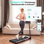 CITYSPORTS Klappbares Laufband bis 12 km/h – Elektrisches Walking Pad mit App & Tablet-Halter – Bild 6