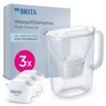 BRITA Style Essential Wasserfilterkanne 2,4l mit MAXTRA PRO – Reines Trinkwasser für die Kühlschranktür