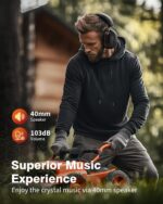Doohoeek Bluetooth 6.0 Gehörschutzkopfhörer – 120h Akku & 30 dB Lärmschutz für Handwerk – Bild 6