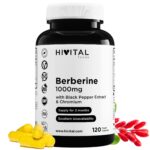 Berberin 1000 mg – 120 vegane Kapseln mit Piperin & Chrom für 2 Monate