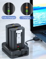2x 6040mAh Akku mit Dual-Ladestation für Ring Video Doorbell 2/3/4 – Professionelle Ersatzbatterien – Bild 6