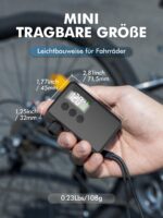 GPUTEK Elektrische Fahrradpumpe 120 PSI – Kabellos mit LED-Druckmesser für alle Ventiltypen – Bild 2