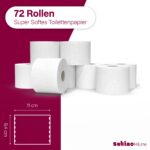 Satino Prestige 4lagiges Toilettenpapier 72 Rollen – Premium Zellstoff für optimale Weichheit – Bild 3