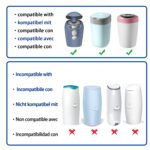 MOM'S AIDE Nachfüllfolien 8er-Pack – Geruchssicher für Tommee Tippee Sangenic – Bild 2