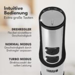 LEBENLANG 1500W Stabmixer Edelstahl – Pürierstab mit Messbecher & Spritzschutz – Bild 6