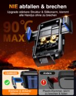 VANMASS Handyhalterung Auto mit Militär-Saugnapf – 360° drehbar für iPhone & Samsung – Bild 3