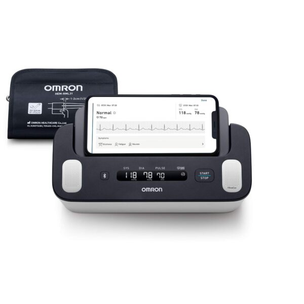 OMRON Complete – Smartes 2-in-1 Blutdruckmessgerät mit EKG & AFib-Screening für zu Hause