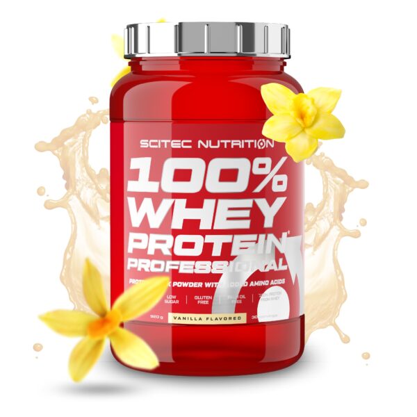 Scitec Nutrition 100% Whey Protein Professional 920g – Molkenprotein mit Verdauungsenzymen