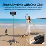 ULANZI MT85 Auto-Open Stativ mit Bluetooth 150 cm – Magnetisches Selfie Stick für Smartphones – Bild 7