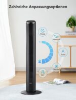 GoveeLife Intelligenter Turmventilator – WLAN & Sprachsteuerung, 75° Oszillation, leise – Bild 4