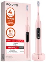 POIVES P1 Pro Schallzahnbürste – Testsieger mit Drucksensor & 110 Tage Akkulaufzeit