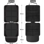 Gimars XL Kindersitzunterlage Auto, 2er-Pack – ISOFIX-geeignet Autositzschoner mit 600D Oxford – Bild 5