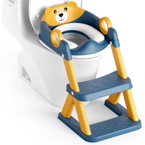 Rabb 1st Toilettenleiter für Kinder – 2-in-1 Trainingssitz mit Trittbrett für Jungen & Mädchen