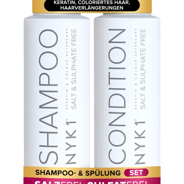 NYK1 Sulfatfreies Shampoo & Conditioner Set (2 x 500ml) – Haarpflege für Keratin & Haarfarbe