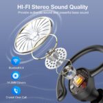 sprtoybat Bluetooth 5.4 Sport-Kopfhörer mit ENC – 68h Akku & IP7 Wasserdicht – Bild 5