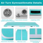 MEKETUM Aufblasbare Gymnastikmatte 2–10 m – Rutschfest & strapazierfähig für Training & Yoga – Bild 4