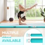 airtrack Matte mit elektrischer Luftpumpe – Aufblasbare Gymnastikmatte für Turnen & Yoga – Bild 3