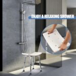 Ez2Care Duschhocker höhenverstellbar 37,5–49,5 cm – Stabiler Badhocker bis 136 kg – Bild 6