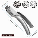 Knoblauchpresse Edelstahl mit Ingwer-Funktion – Kein Schälen nötig | Gourmet Easy – Bild 2