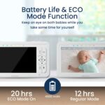 Babysense HDS2 Babyphone mit Kamera – 5 Zoll 720P HD, WLAN-frei & 300m Reichweite – Bild 5