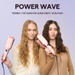 Wavytalk Power Wave Welleneisen mit Ionenschutz, 35-mm-V-Platten, Dual-Voltage, Rosé – Bild 2