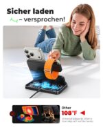 JARGOU 3-in-1 kabellose Ladestation – iPhone, Apple Watch & AirPods gleichzeitig laden – Bild 6