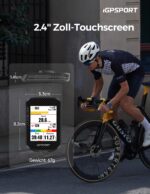iGPSPORT BSC300T GPS Fahrradcomputer – 2,4-Zoll Touchscreen mit Kartennavigation & E-Bike Kompatibilität – Bild 3
