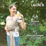 Laleni Babytragetuch 5,10 m aus 100% Baumwolle – Ergonomische Babytrage bis 15 kg – Bild 6