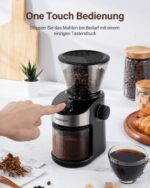 SHARDOR Elektrokaffeemühle mit 25 Mahlstufen & Digitalanzeige – 200g Bohnenbehälter – Bild 6