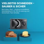 SEVERIN Allesschneider AS 9595 – Elektrische Brotschneidemaschine mit stufenloser Schnittführung – Bild 4