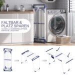 SYKIARIOL Wäscheständer ausziehbar – 24 Aufhängestangen, platzsparend & rostbeständig – Bild 6