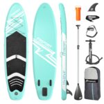 FBSPORT Aufblasbares SUP Board 335cm – Stand Up Paddle Set mit Aluminium Paddel & Pumpe