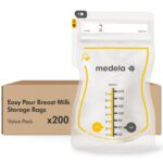Medela Easy Pour 210 ml Muttermilchbeutel – Auslaufsicher & nährstoffschonend – 200er Pack