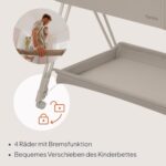 Lionelo Luna Beistellbett 2in1 mit Matratze – Co-Sleeping für Neugeborene bis 9 kg – Bild 8