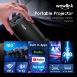 wowlink W210 Mini Beamer 4K – Tragbarer Projektor mit WiFi 6 & Ultrakurzfokus – Bild 2