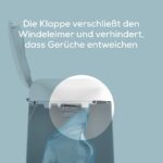 Angelcare Dress-Up XL Windeleimer – Geruchssicher & Umweltfreundlich mit Nachfüllkassette – Bild 4