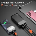 JUOVI 20000mAh Power Bank 45W – USB-C PD3.0 Schnellladestation für MacBook & iPhone – Bild 4