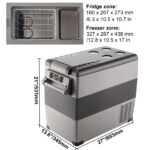 VEVOR 55L Tragbare Auto-Kühlbox mit Kompressor – Elektrischer Gefrierschrank für Camping & Reisen – Bild 8