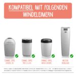OLALAO Nachfüllfolien für Windeleimer 8er-Pack – Kompatibel mit Tommee Tippee – Bild 4