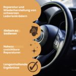 Leder-Lenkrad-Reparatur-Set schwarz – Furniture Clinic Lederpflege für Autos – Bild 2