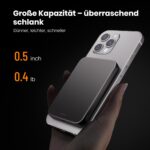 kstime V12 10000 mAh Magnetische Powerbank – MagSafe Schnellladung für iPhone & Android – Bild 2