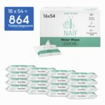 Naïf Plastikfreie Feuchttücher 864er Pack – Bio-Babypflege aus Eukalyptusfasern – Bild 2