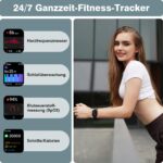 aeac Smartwatch 1,85" HD mit Telefonfunktion & Alexa – Fitnessuhr für Android & iOS – Bild 3