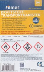 4er Set Filmer Benzinkanister 20L – UN-zertifiziert für sicheren Kraftstofftransport – Bild 2