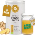 Hansegrün Bio Ingwer Kurkuma Shots (60 Stk.) – Veganes Superfood-Pulver für Immunsystem & Energie