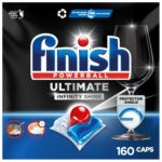 Finish Ultimate Infinity Shine Spülmaschinentabs – 160 Caps für Tiefenreinigung & Glanz