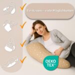 Totsy Baby Stillkissen XXL 190 cm – Schwangerschaftskissen mit Musselin-Bezug Oeko-Tex – Bild 5