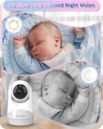 HelloBaby Babyphone mit Kamera – 29h Akkulaufzeit, Pan-Tilt 318°, Infrarot-Nachtsicht – Bild 7