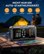 NACKEO 8000A Jump Starter mit Kompressor 160PSI – Auto Starthilfe Powerbank für Benzin & Diesel – Bild 4